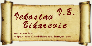 Vekoslav Bikarević vizit kartica